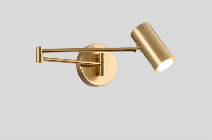 Modern Adjustable Brass Wall Sconce