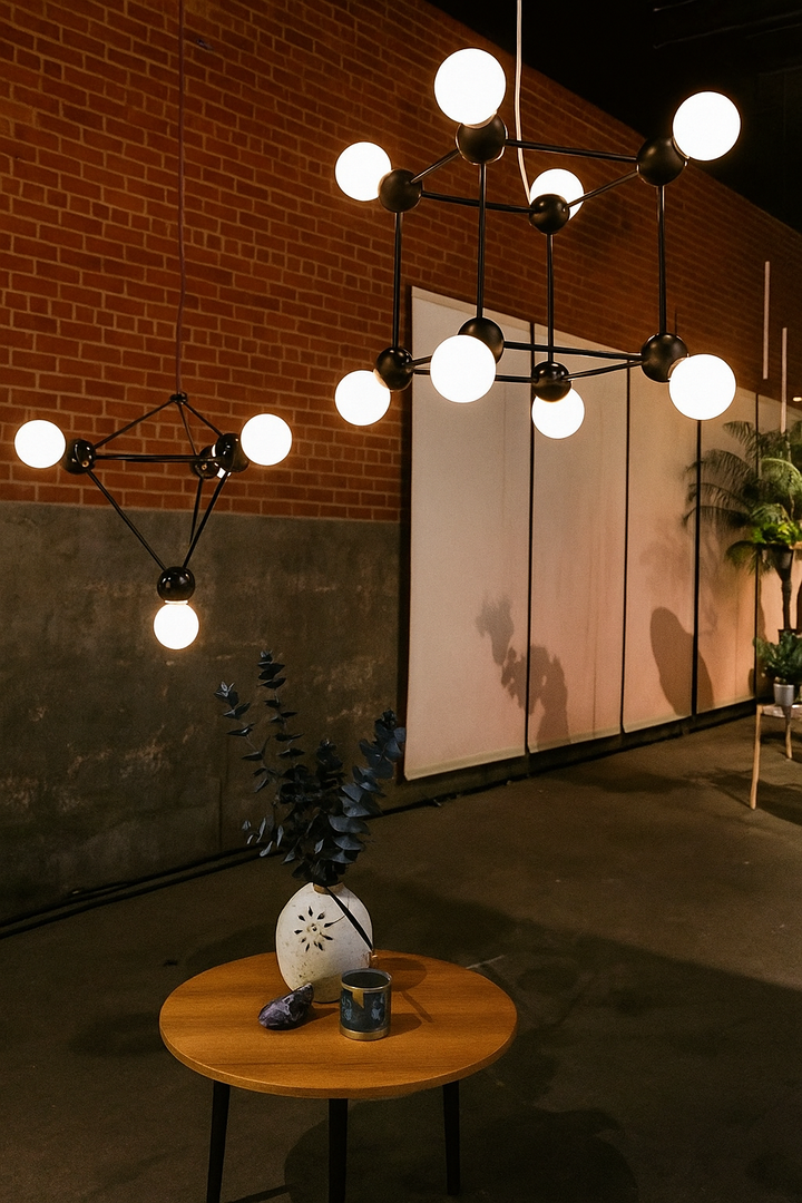 Modern Geometric Globe Chandelier