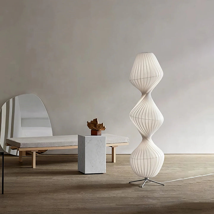 Modern TWIST Sculptural Pendant & floor Light