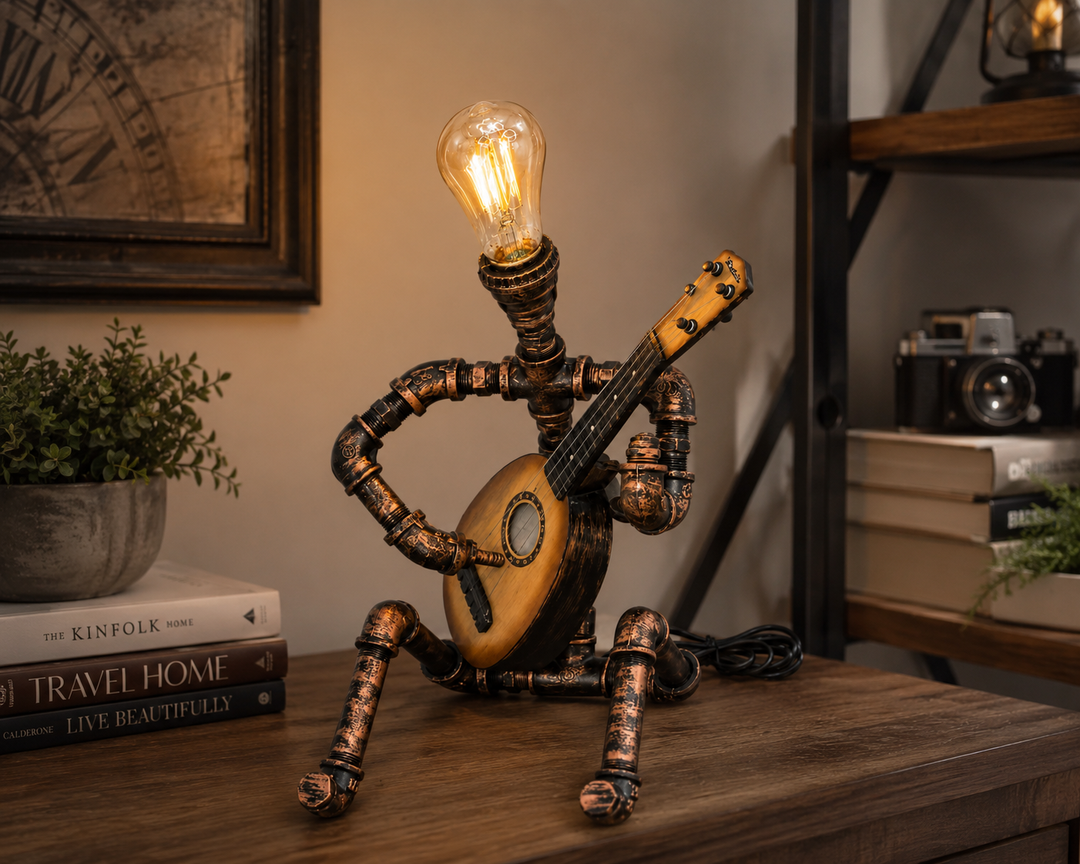 Maestro Industrial Guitar Lamp
