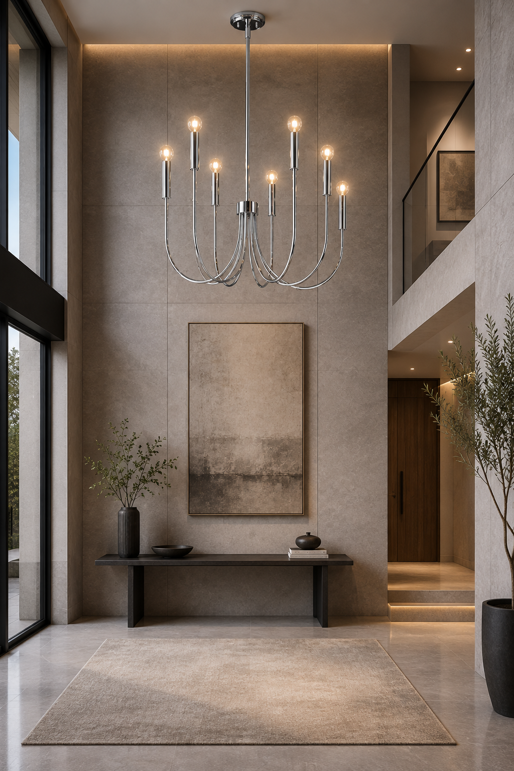 Black - Brass - Chrome- white  color Chandelier