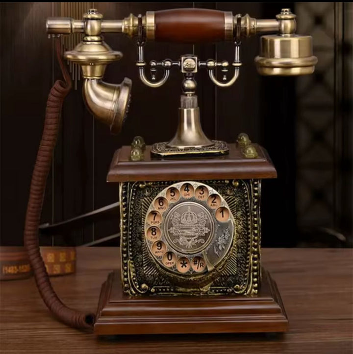 Retro Rotary Telephone Decor