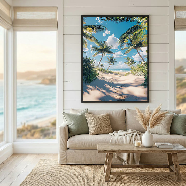Tropical Horizon Large Canvas Wall Art
