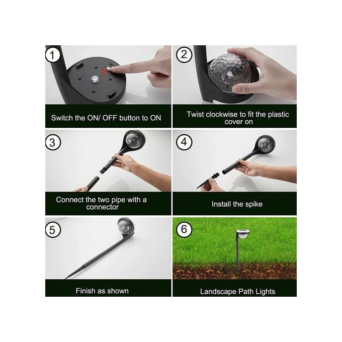 Solar Outdoor Light Set – Stake and Wall-Mounted