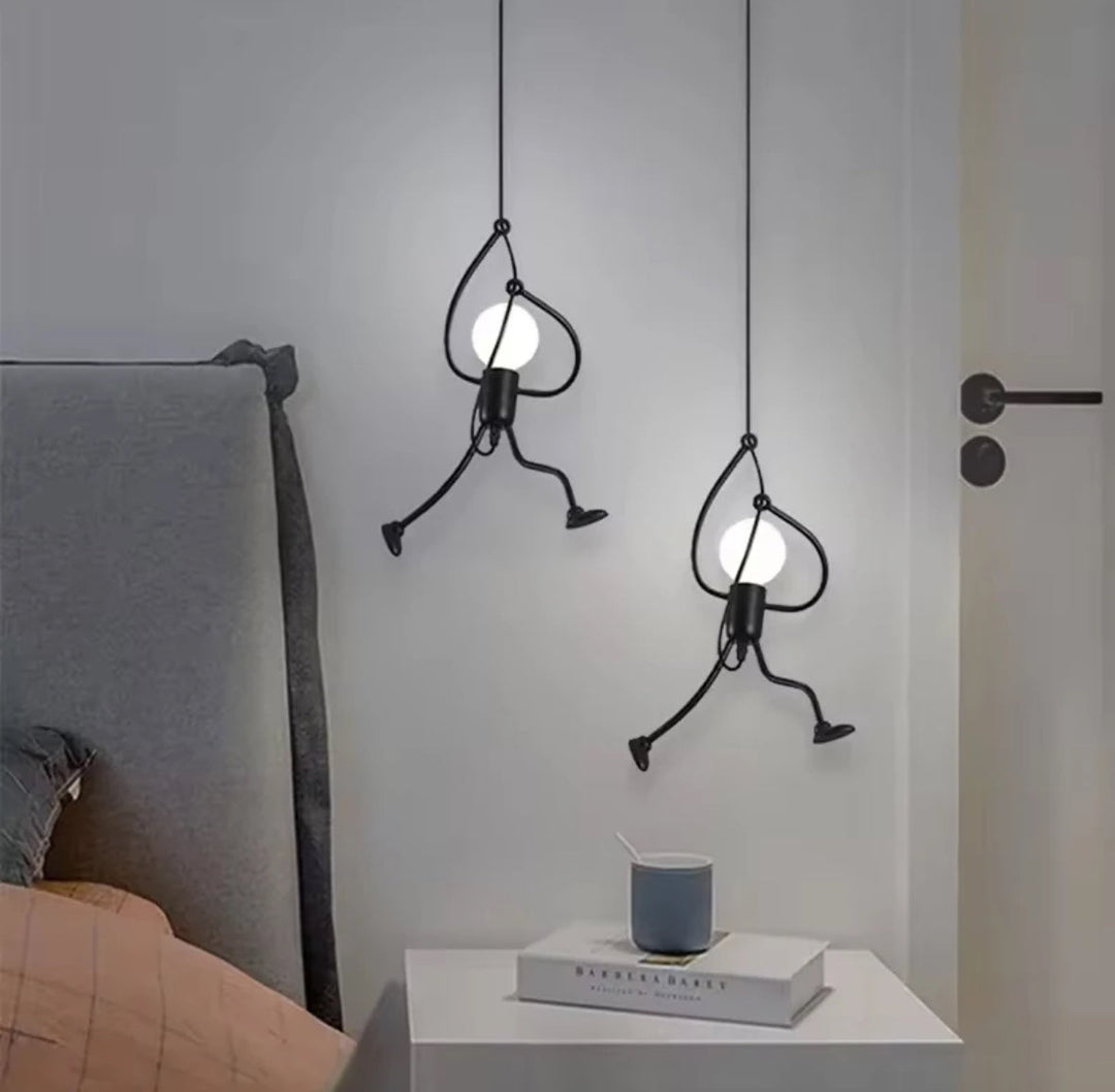 Playful Monkey Hanging Pendant Light