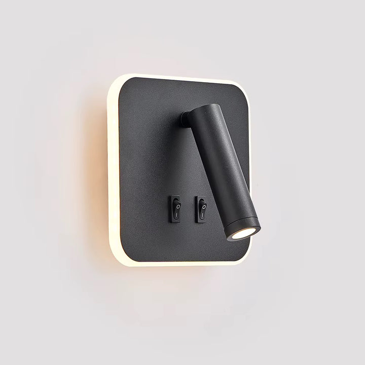 Modern Black Adjustable Wall Spotlight