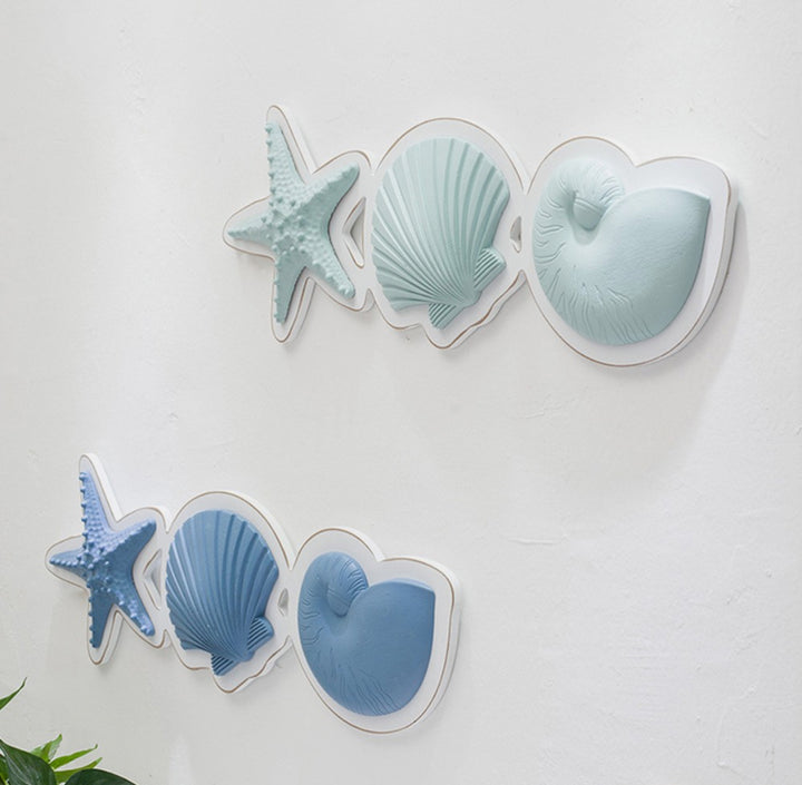 Coastal Seashell & Starfish Wall Decor