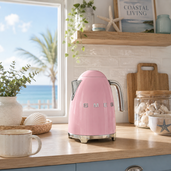 Retro Electric Kettle with Stainless Steel Accents