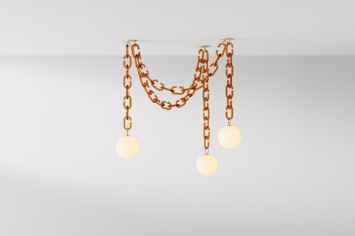 Modern Chain Globe Pendant Light