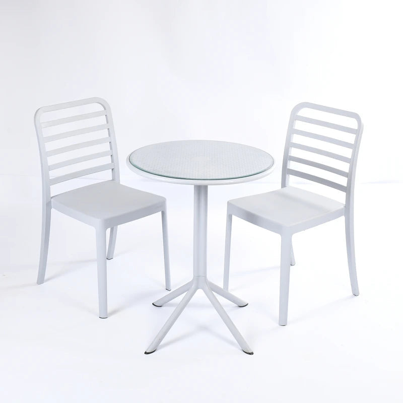 2 Flexi- Chairs + Dot Round Table 60