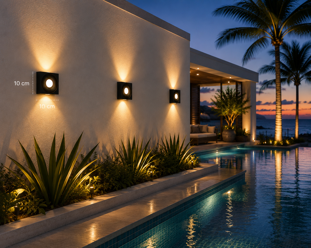 Square Halo Wall Light