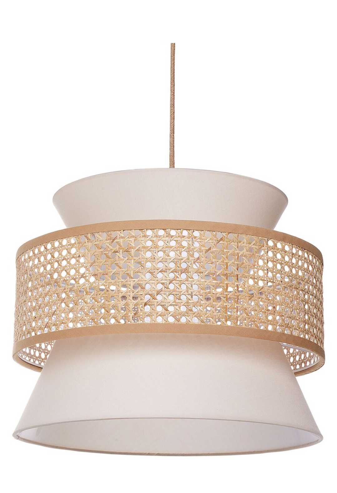 Natural Woven Rattan Pendant Light