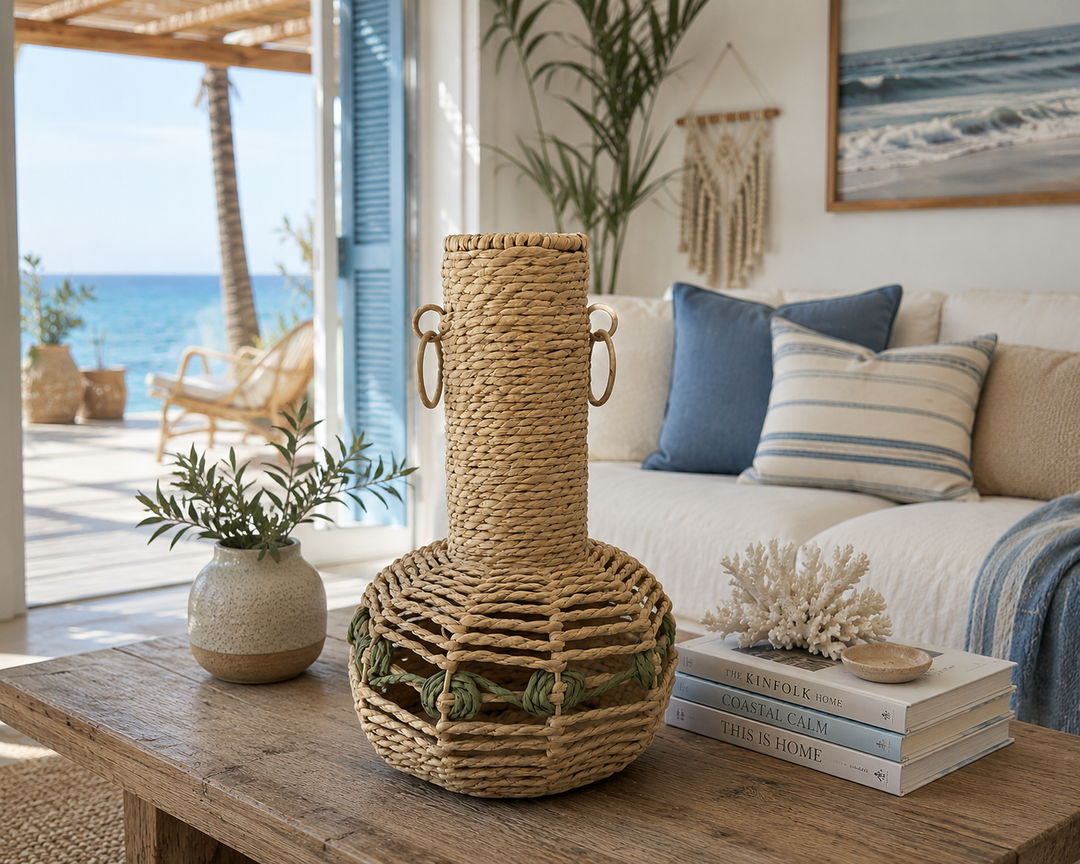 Handwoven Decorative Seagrass Vase