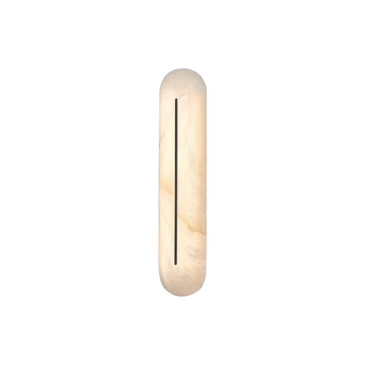 Modern Alabaster Wall Sconce with Slit Detail