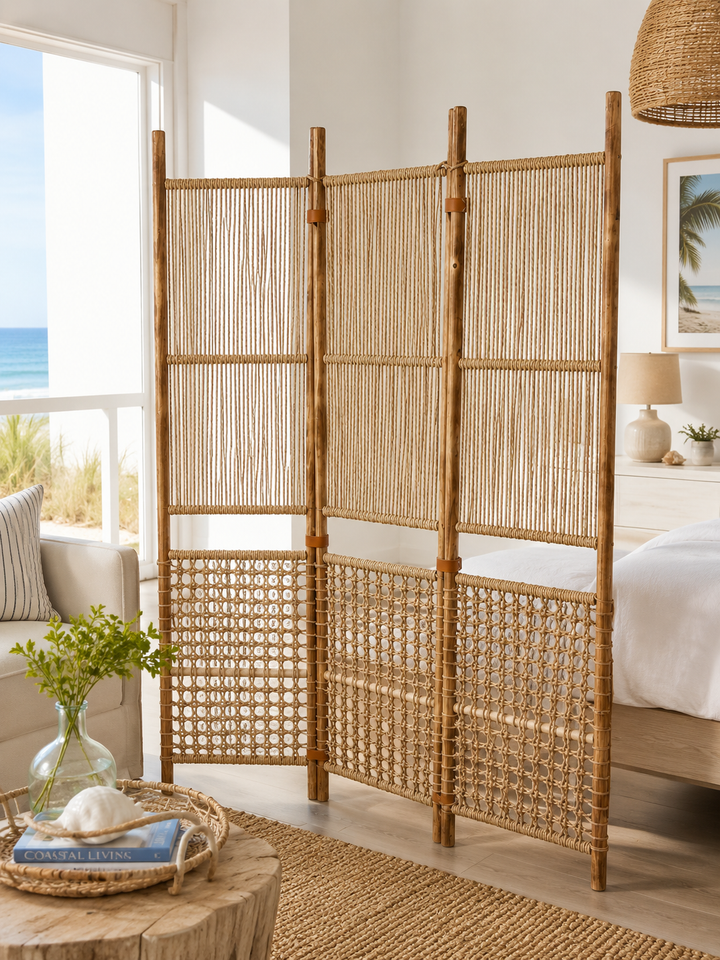 Textured Rope Divider Screen