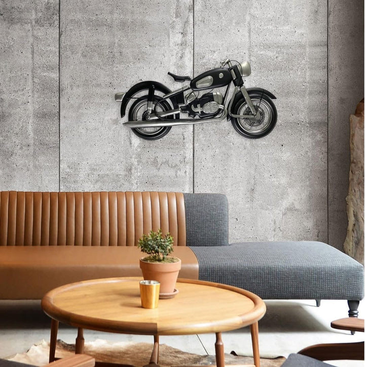 Vintage Metal Motorcycle Wall Decor