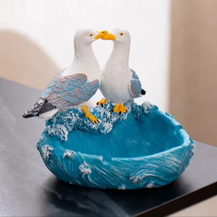 Seagull Couple Decorative Figurine