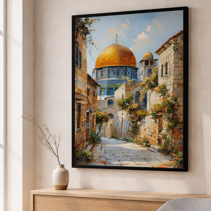 Masjed Al Aqsa Dome of the Rock Jerusalem Canvas Art
