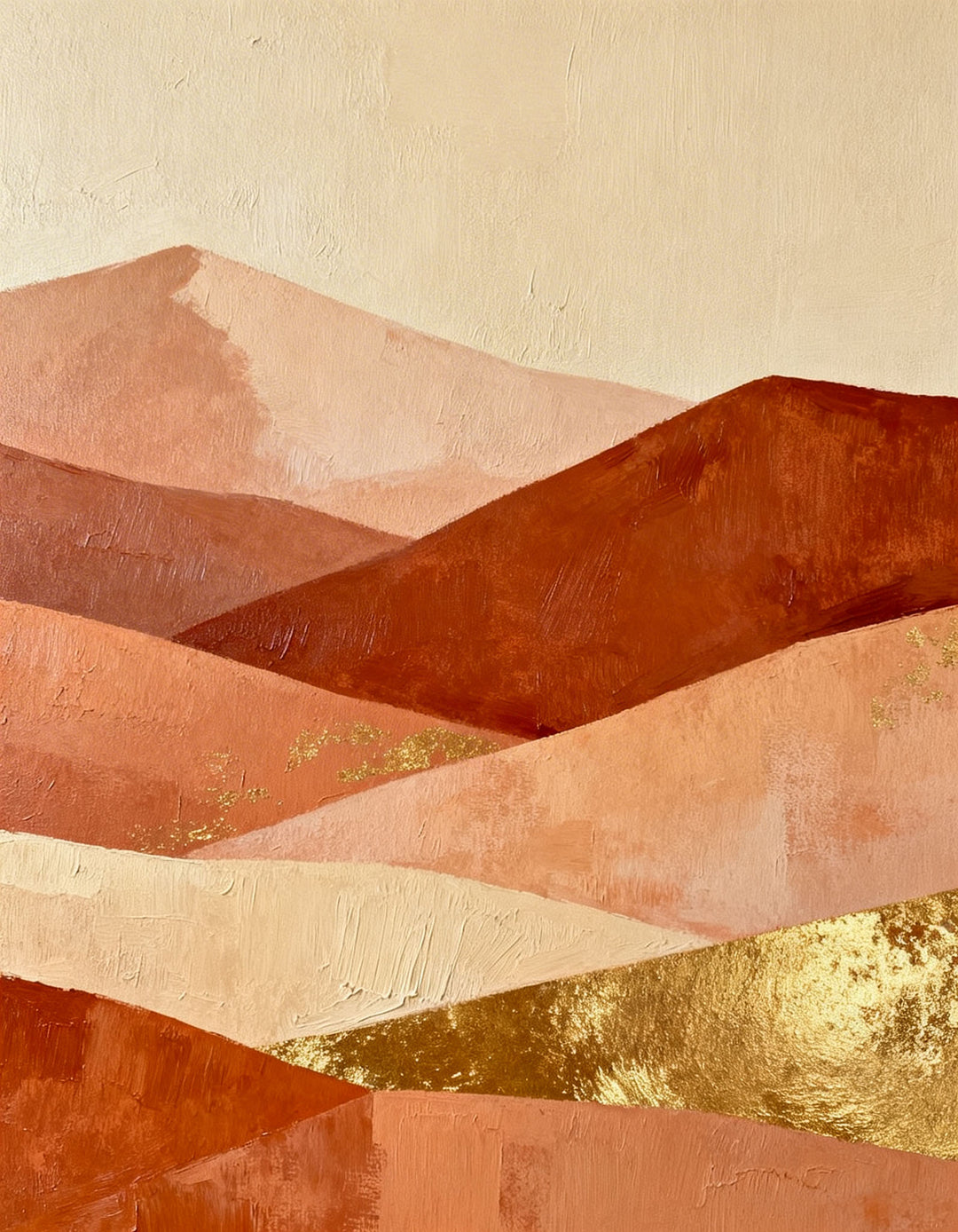 Abstract Desert Layers Wall Art