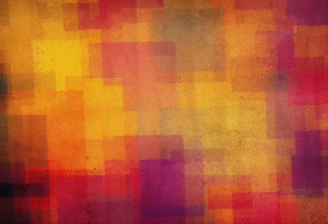 Warm Mosaic Abstract Wall Art