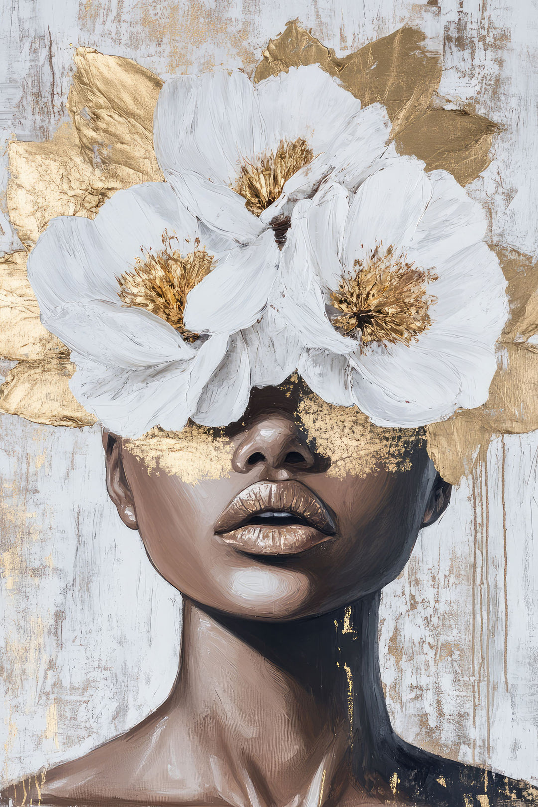 Modern Abstract Female Portrait Wall Art