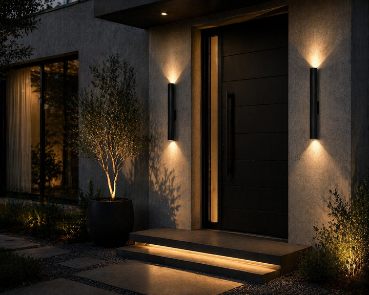 Slim Black Wall Sconce