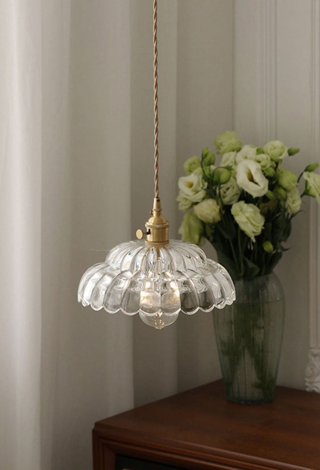 Vintage Glass Pendant Light