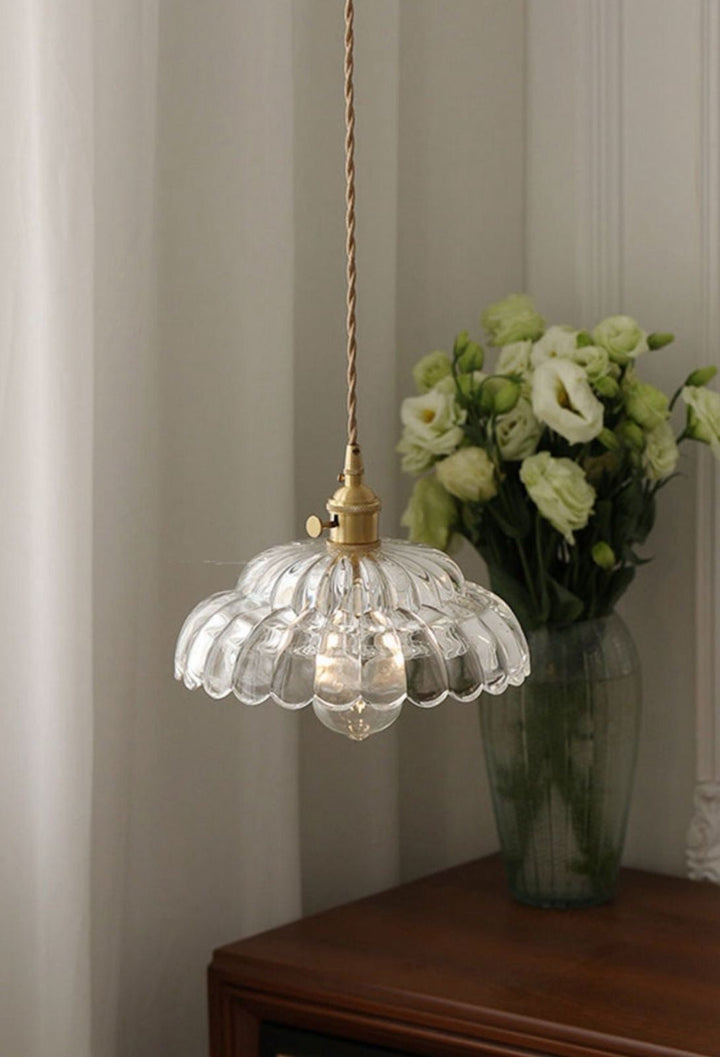 Vintage Glass Pendant Light