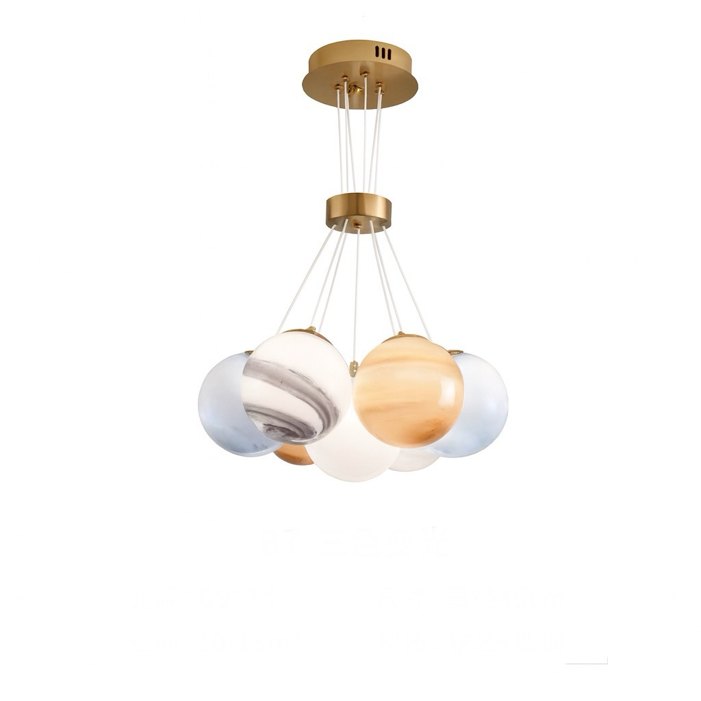 Planet Globe Chandelier Light 7 Heads