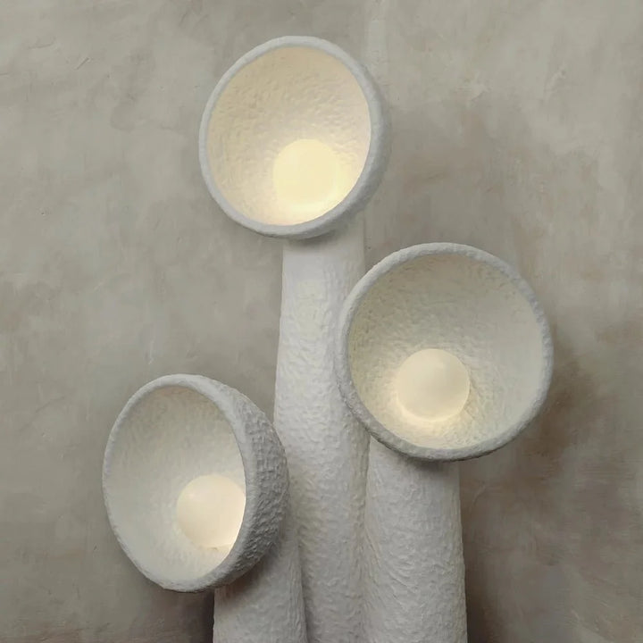 Sculptural White Floor Lamp