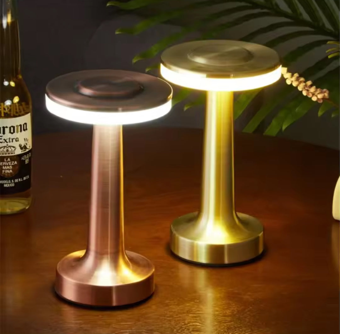 Modern Touch-Control LED Table Lamp - Metal Finish