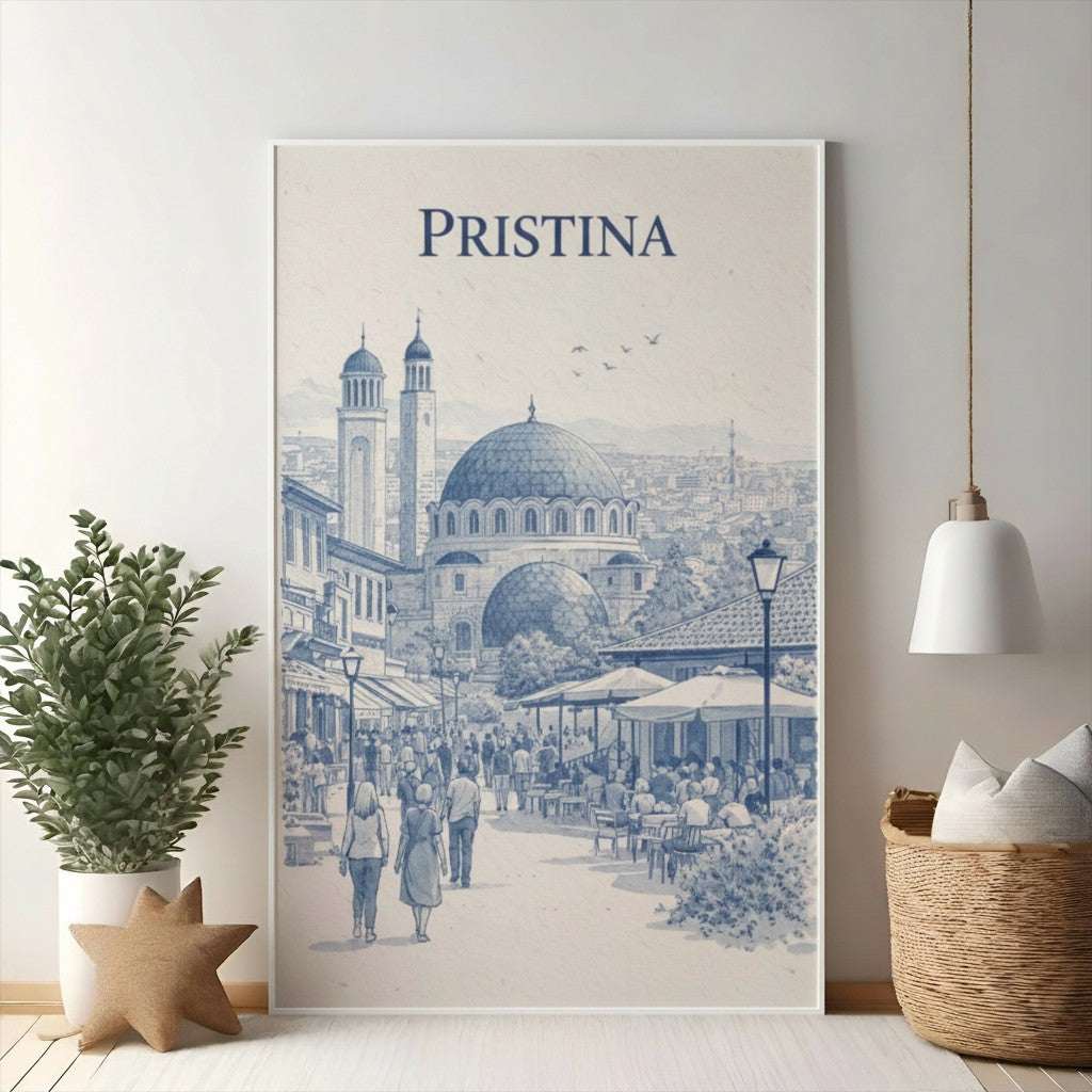 Pristina Cityscape Illustration