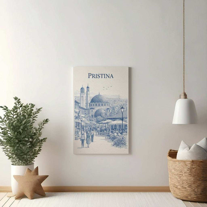 Pristina Cityscape Illustration