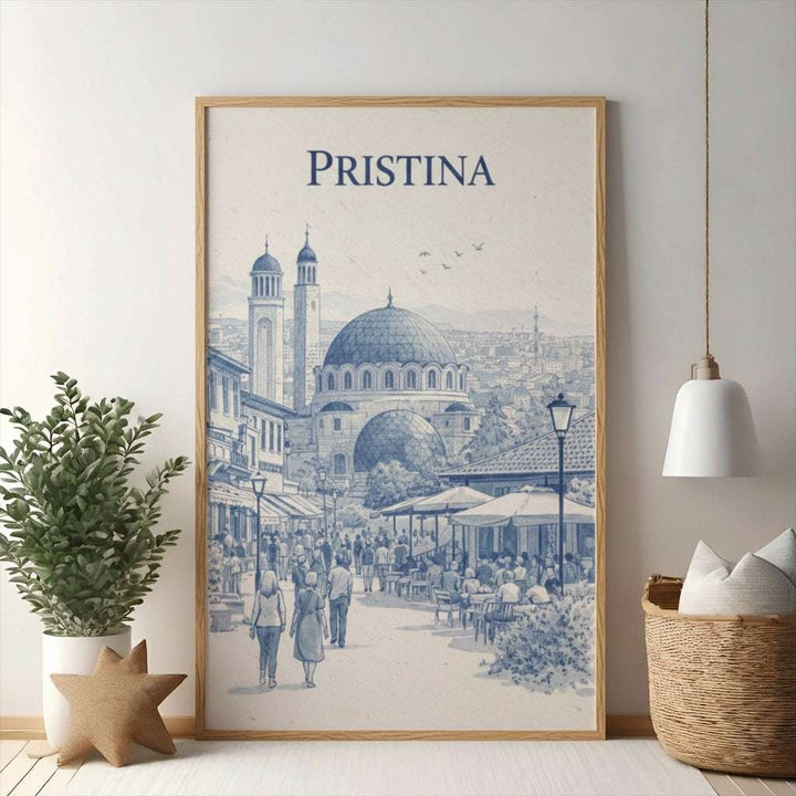 Pristina Cityscape Illustration