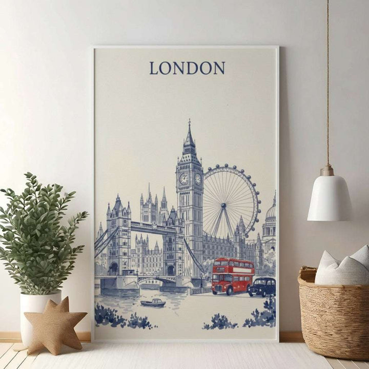 London Skyline Sketch Art Print