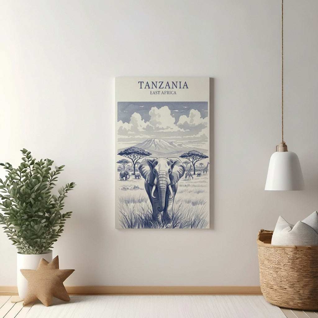 Tanzania East Africa Elephant Landscape
