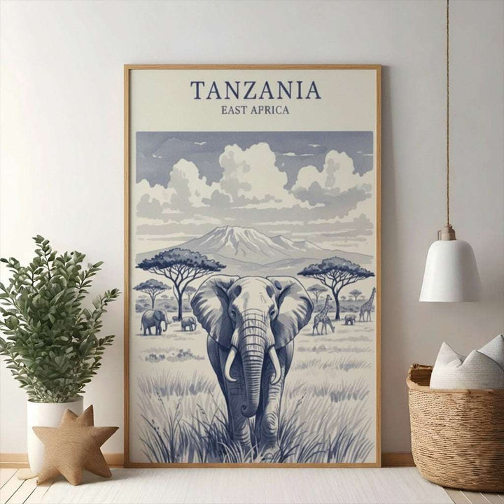 Tanzania East Africa Elephant Landscape
