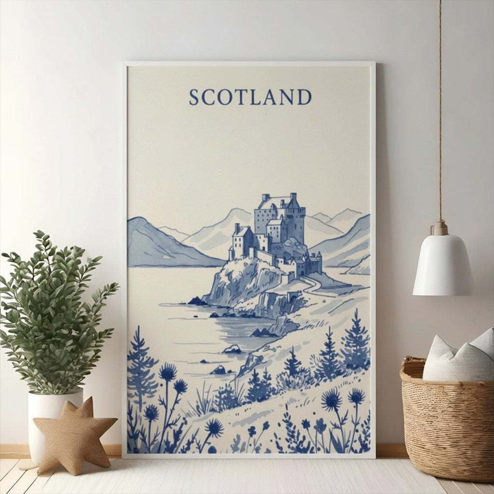 Scottish Castle Landscape Artwork