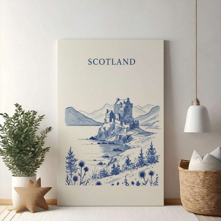 Scottish Castle Landscape Artwork