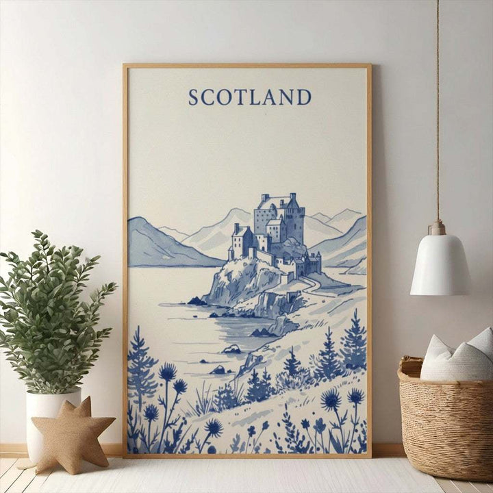 Scottish Castle Landscape Artwork