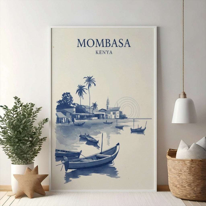 Mombasa Kenya Coastal Village Art Print