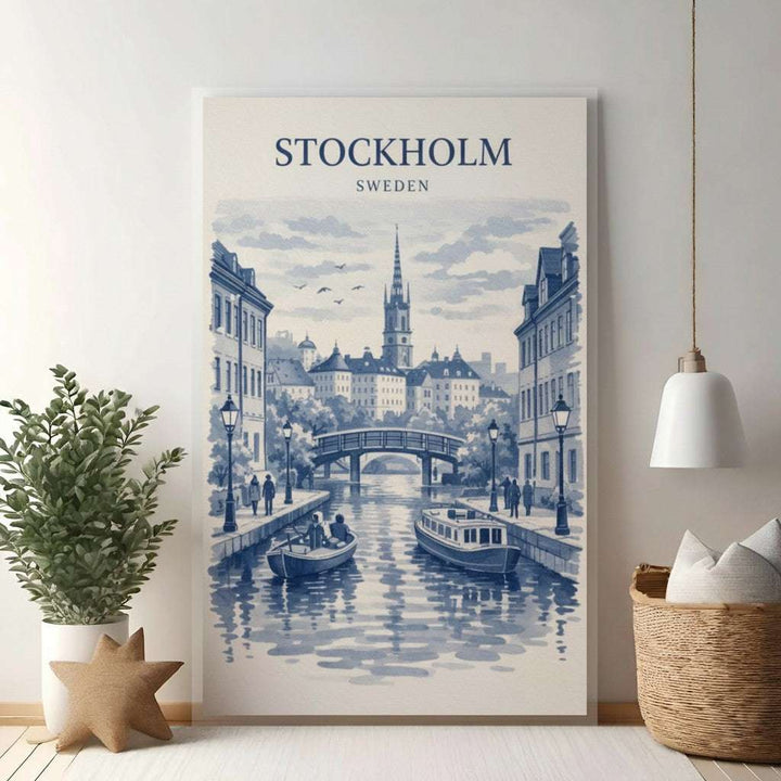 Stockholm Sweden Canal Print