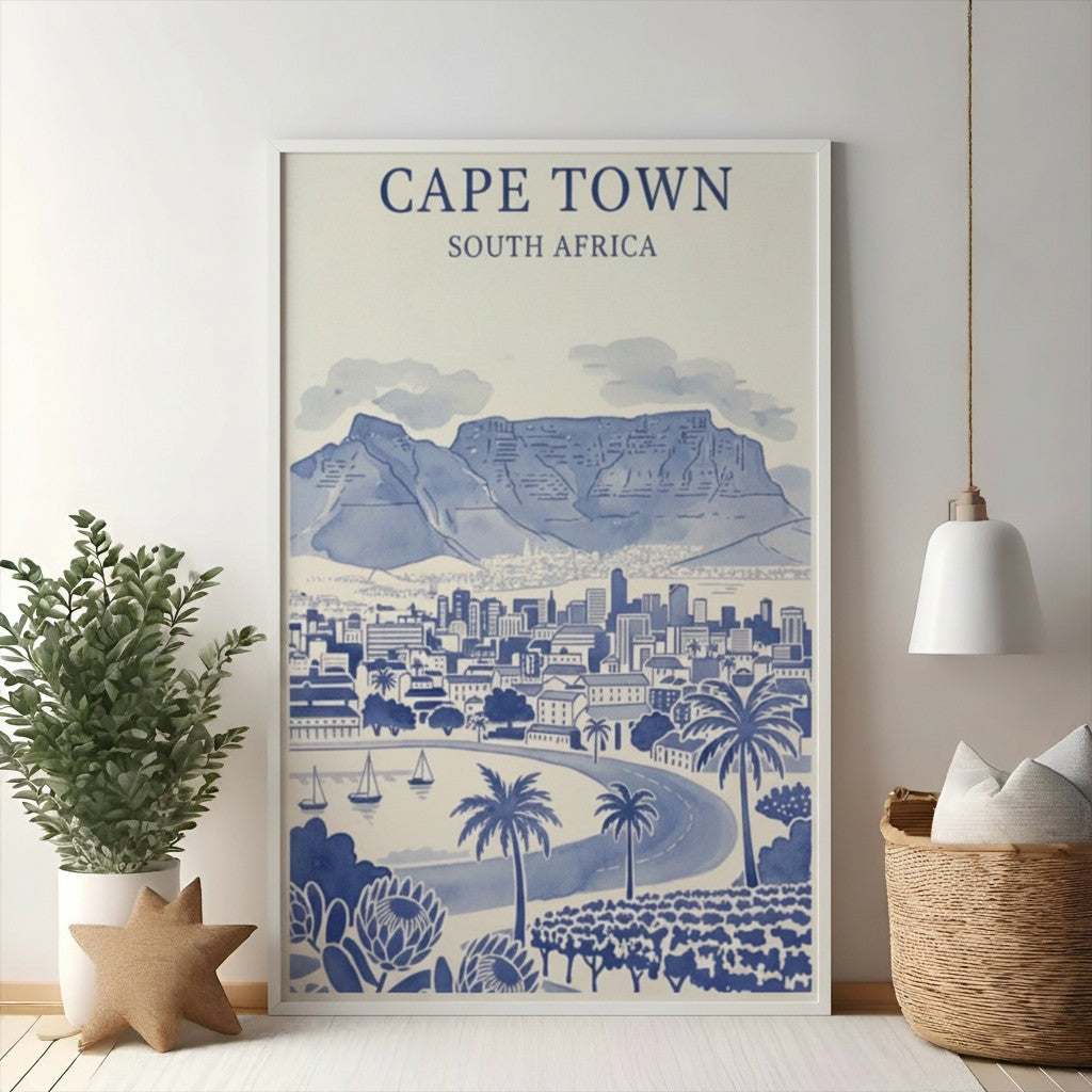 Cape Town South Africa Landscape Art Print