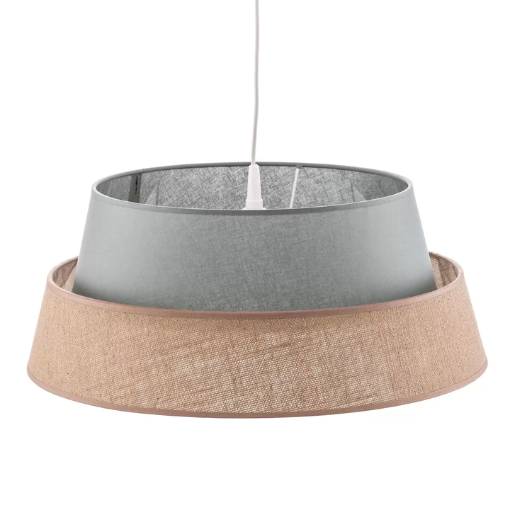 Two-Tone Modern Pendant Light with Woven Detail