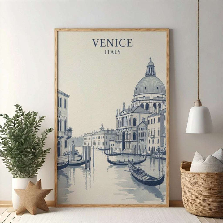 Venice Italy Canal Scene Art Print