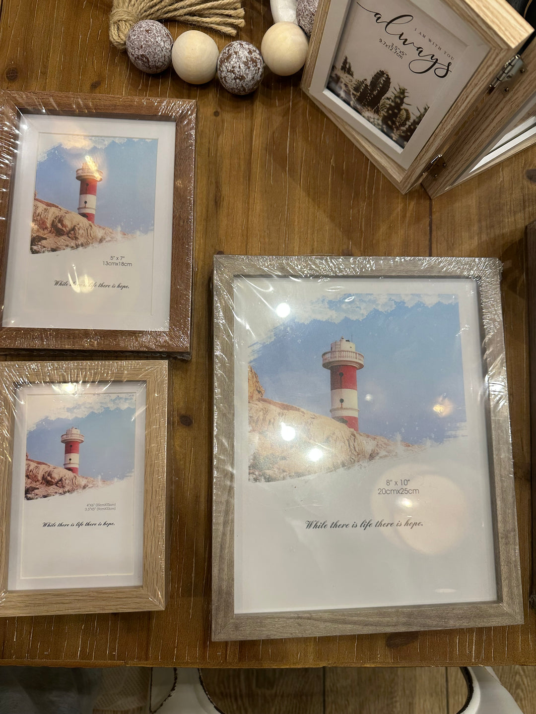 Wood Frame Photo Display Set of 2