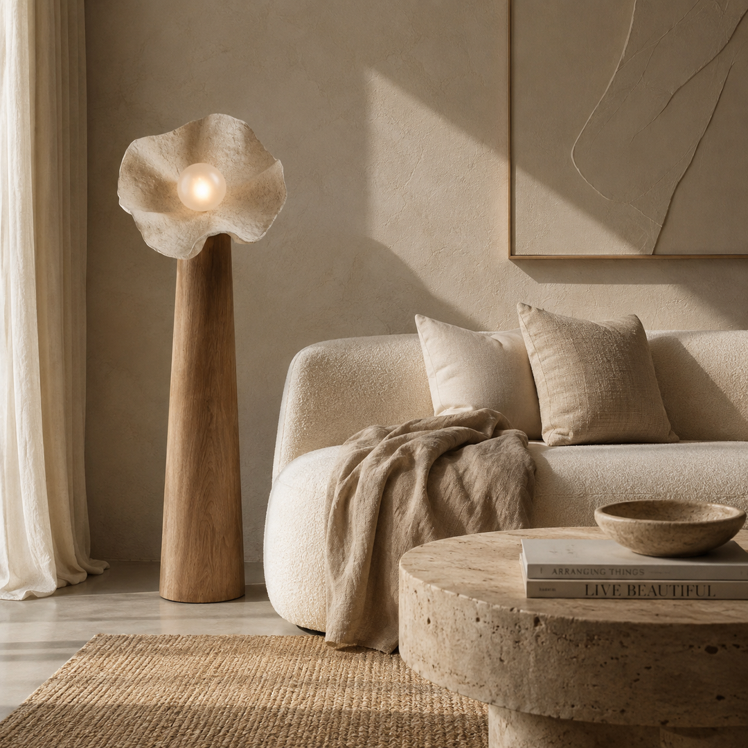 Organic Floral Sculptural Floor Lamp