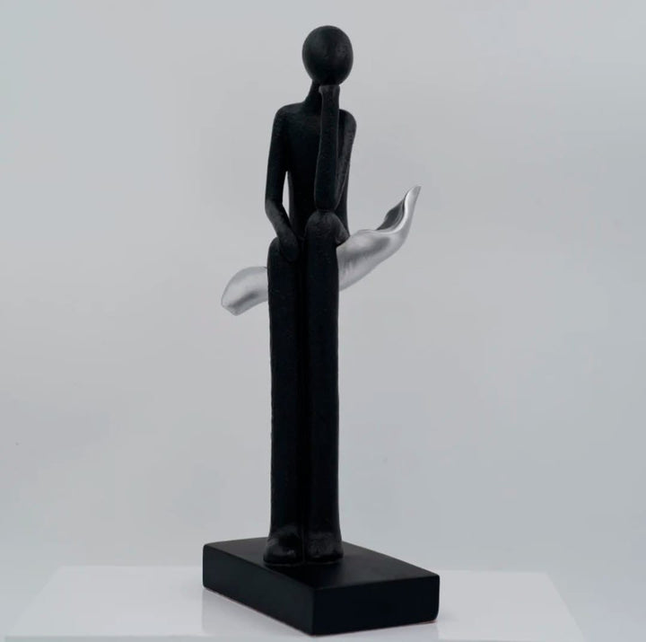 Abstract Thinking Figure Sculpture