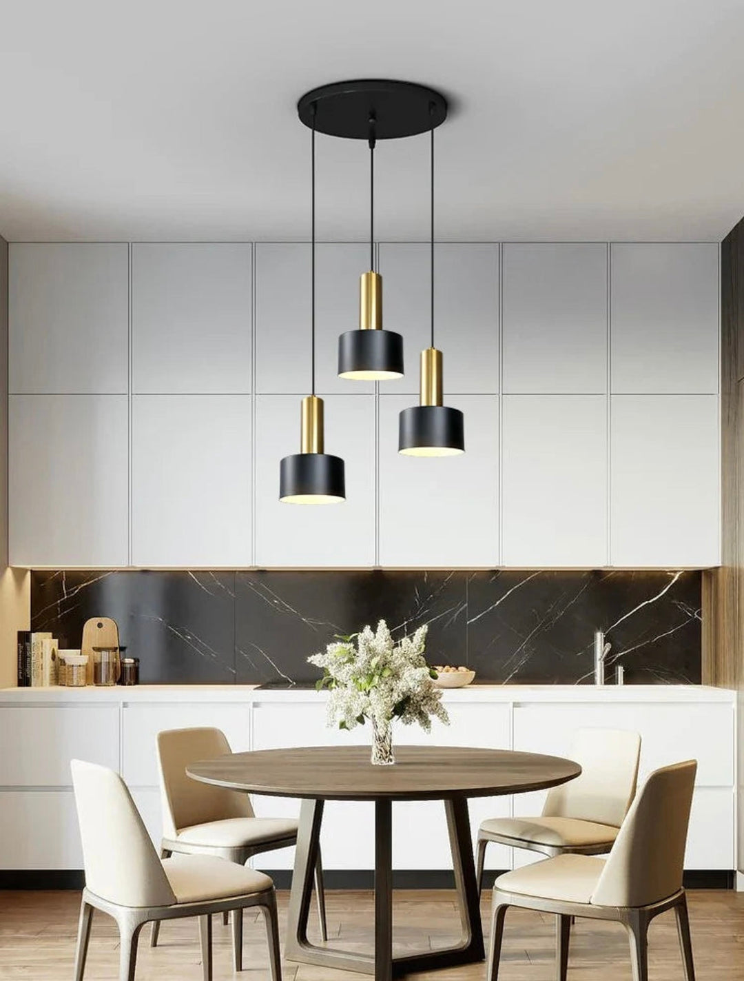 Black and Gold Pendant Light