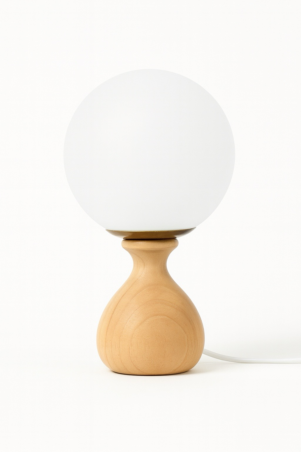 Wooden Globe Table Lamp